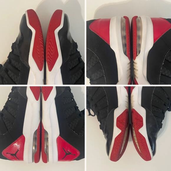 Air Jordan Men’s Max Aura Athletic Shoes AQ9084-006 sz 8 Classic Black Red White